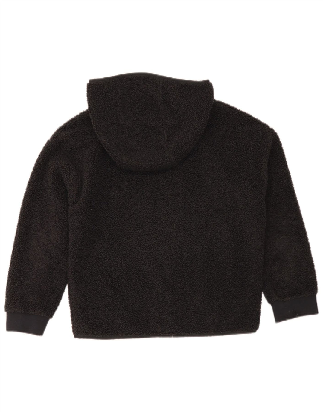 Jachetă fleece cu glugă Nike pentru băieți 10-11 ani Poliester negru mediu