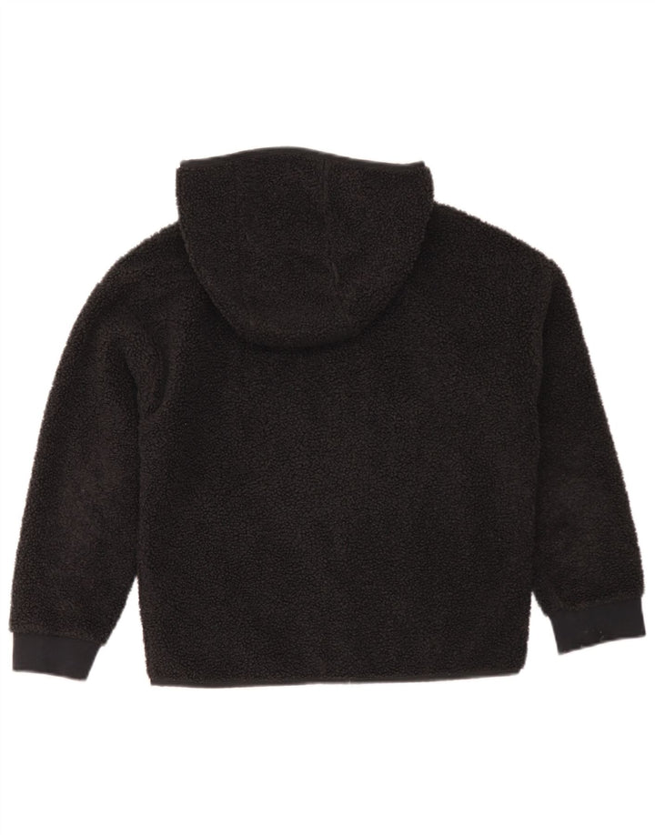 Jachetă fleece cu glugă Nike pentru băieți 10-11 ani Poliester negru mediu