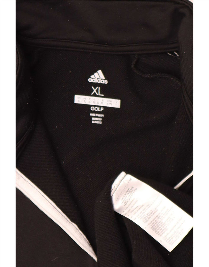 Trening pentru bărbați Adidas, cu fermoar și gât, XL, poliester negru