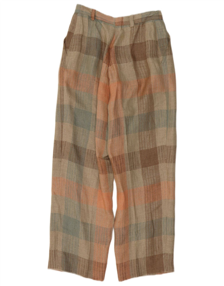 Pantaloni chino vintage pentru femei L26 L26 Vichy multicolor