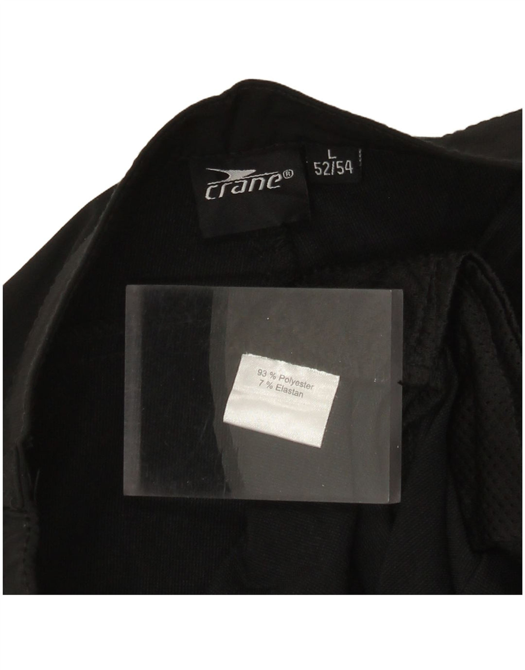 Crane Pantaloni tăiați pentru bărbați IT 52/54 Large W34 L22 Poliester negru