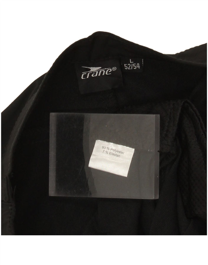 Crane Pantaloni tăiați pentru bărbați IT 52/54 Large W34 L22 Poliester negru