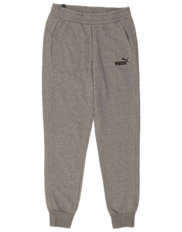 Puma Mens Tracksuit Trousers Joggers Medium  Grey Flecked Cotton