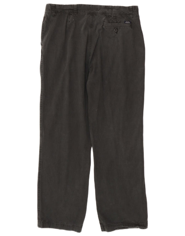 Marks & Spencer Pantaloni Chino Drepți Blue Harbour pentru bărbați L38 L30 Negru