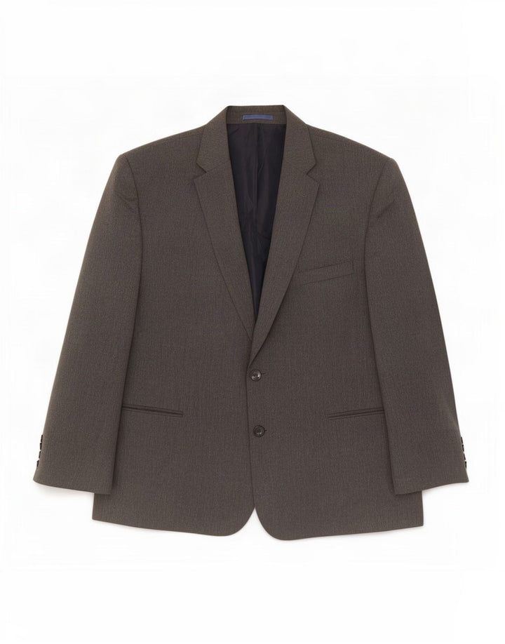 Marks & Spencer jachetă pentru bărbați cu 2 nasturi, UK 48 2XL, poliester gri