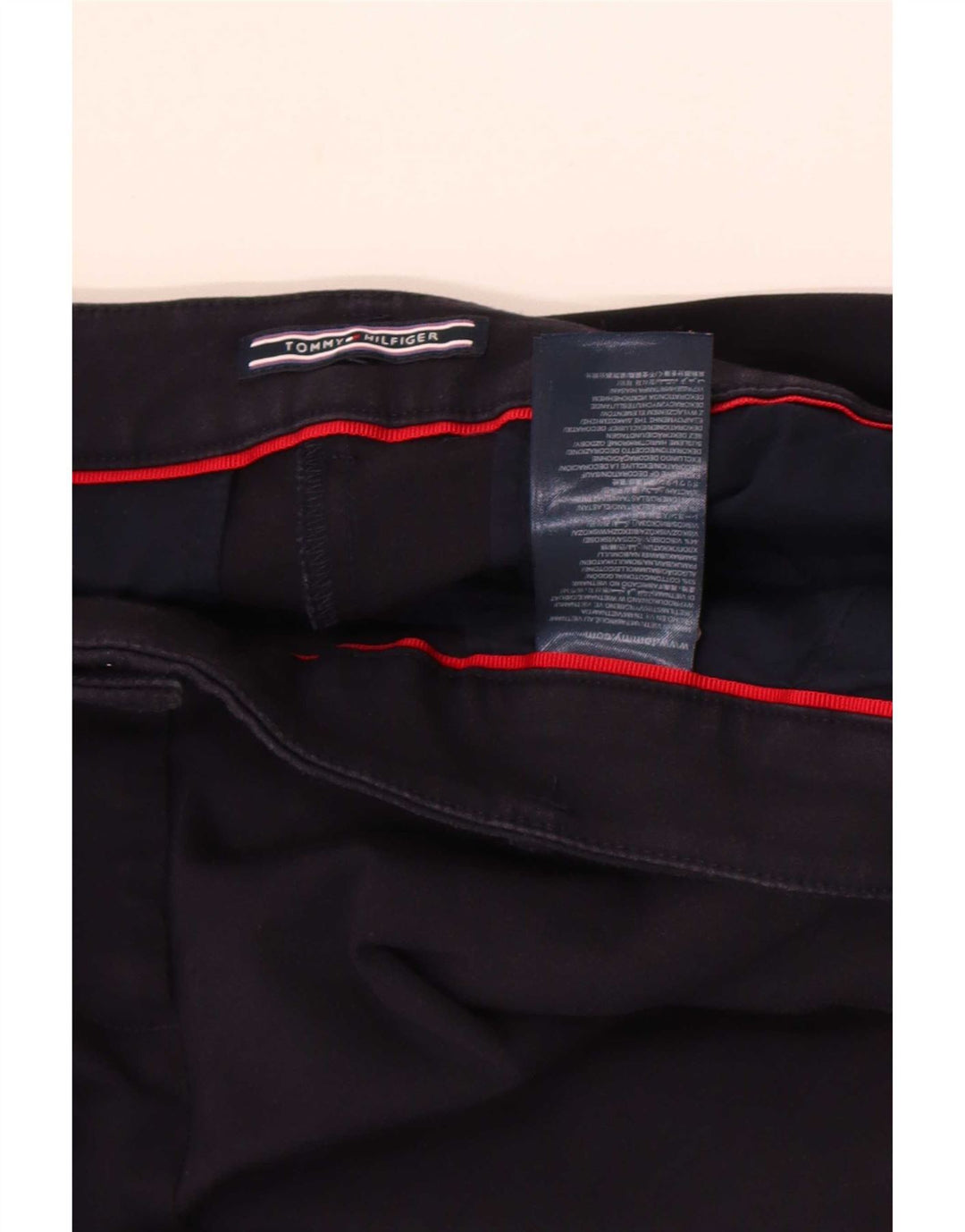 Pantaloni scurti chino Tommy Hilfiger pentru femei W30, bumbac, albastru bleumarin mediu