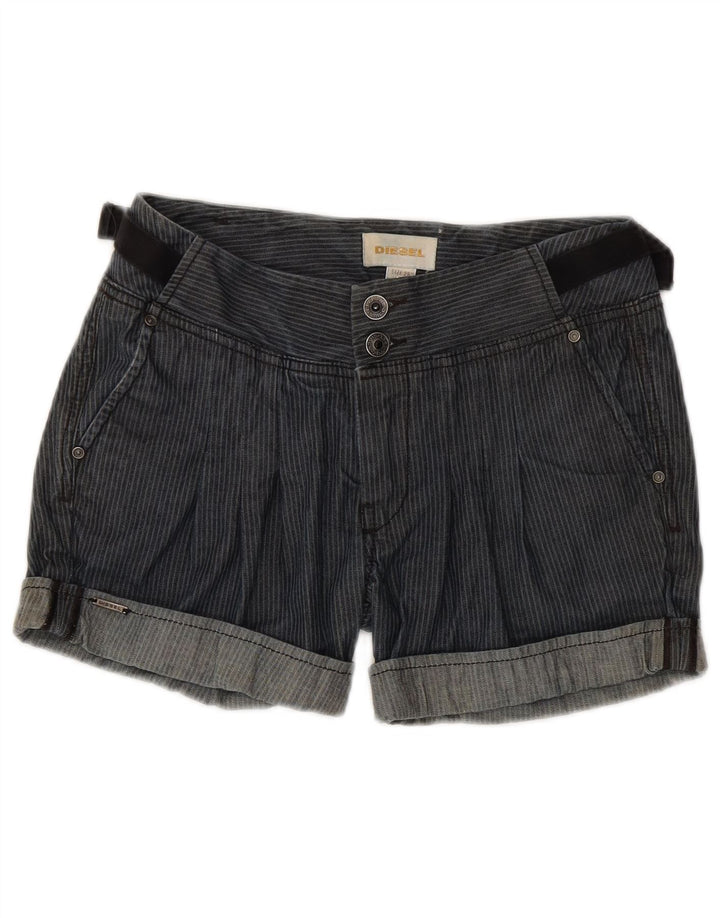 Pantaloni caldi pentru femei Diesel W26 Bumbac cu dungi albastre mici