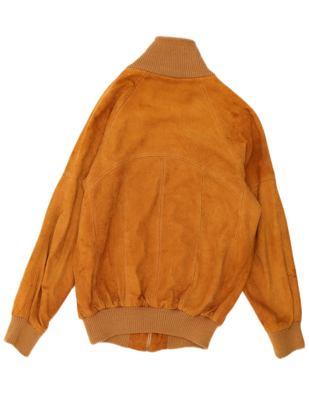 Bomber vintage pentru bărbați din piele intoarsa IT 50 mare din piele bej