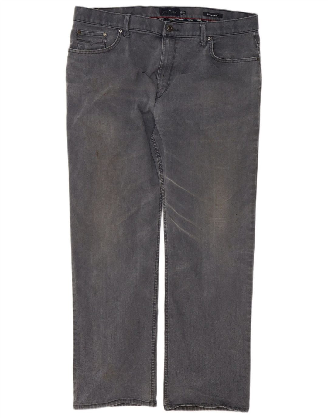 Blugi drepți pentru bărbați Marks & Spencer Blue Harbour W38 L31 bumbac gri