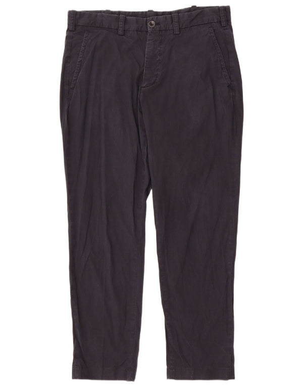 Massimo Dutti Pantaloni chino drepți pentru bărbați EU 44 VLarge W34 L29 bleumarin