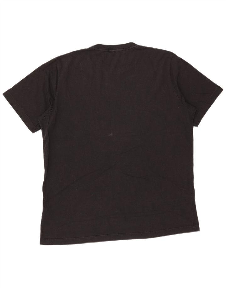 Tricou grafic pentru bărbați Diesel Top mare din bumbac negru