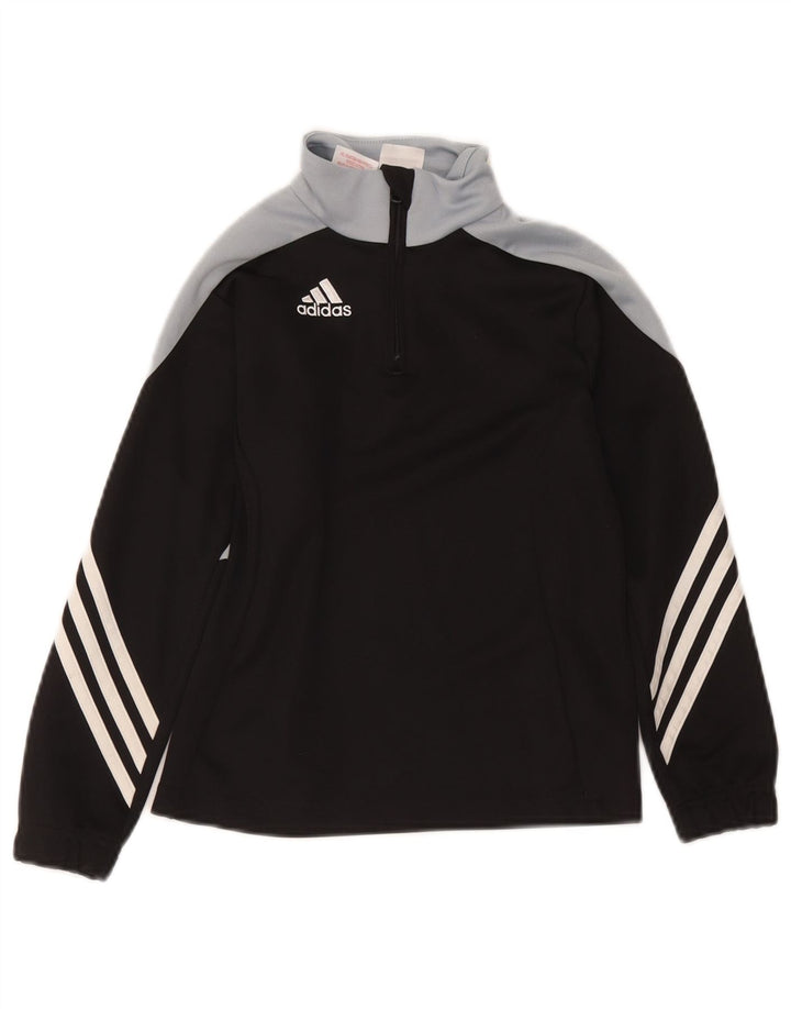 Adidas Climalite Pullover Trening Top 7-8 Ani Mic Negru