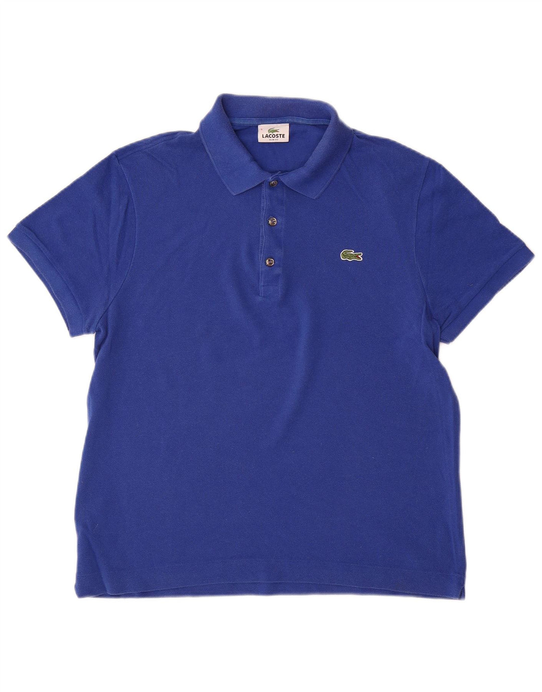Tricou polo pentru bărbați LACOSTE Slim Fit Mărimea 5 Bumbac albastru mare