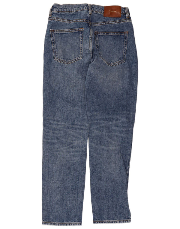 Blugi drepti distressed pentru femei Zara EU 36 XS W26 L27 Albastru