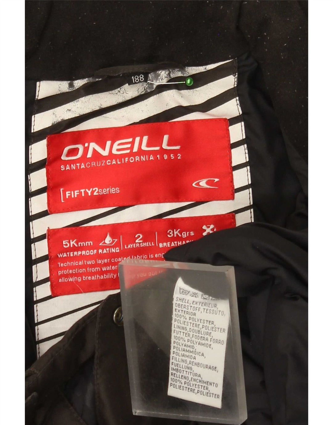 Jachetă O'Neill pentru bărbați, UK 40, mare, kaki, poliester