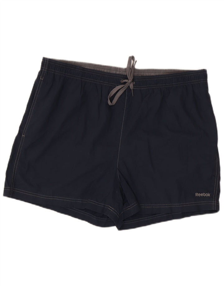 Pantaloni scurți de înot REEBOK pentru bărbați XL, bumbac bleumarin