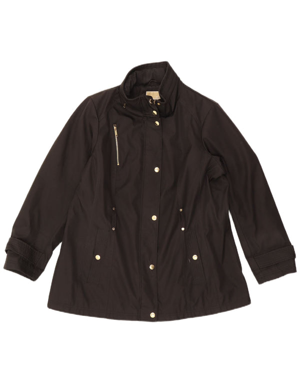 Jachetă cu glugă pentru femei Michael Kors, UK 18 XL, poliester negru