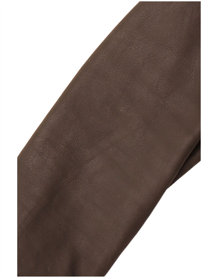 REPLAY Jachetă de piele pentru femei UK 10 Mic din piele gri