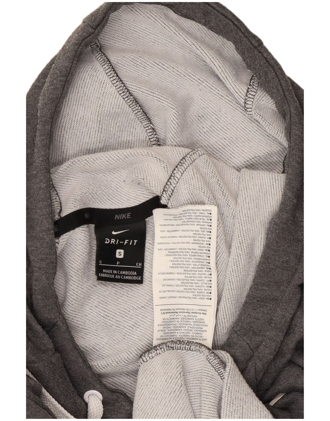 Jumper Nike Dri Fit Graphic pentru bărbați, poliester mic, gri