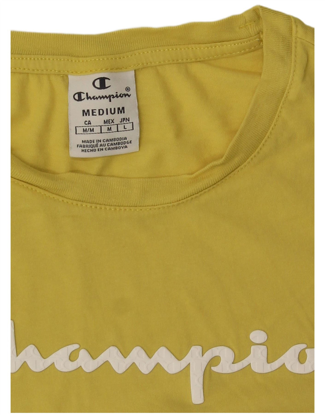 Tricou grafic Champion pentru femei Top UK 12 Medium Yellow