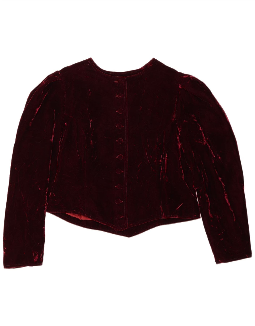 Jachetă Bolero din catifea pentru femei Elle IT 42 Medium Maroon Viscose