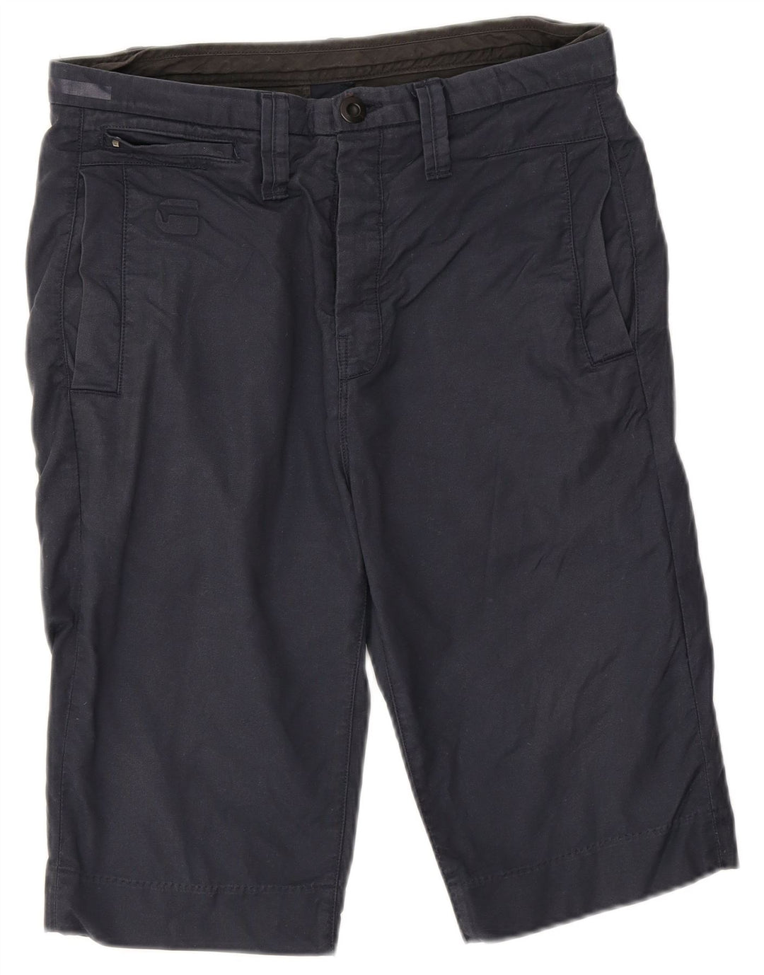 Pantaloni scurti cargo pentru bărbați G-Star W31, bumbac, albastru bleumarin mediu