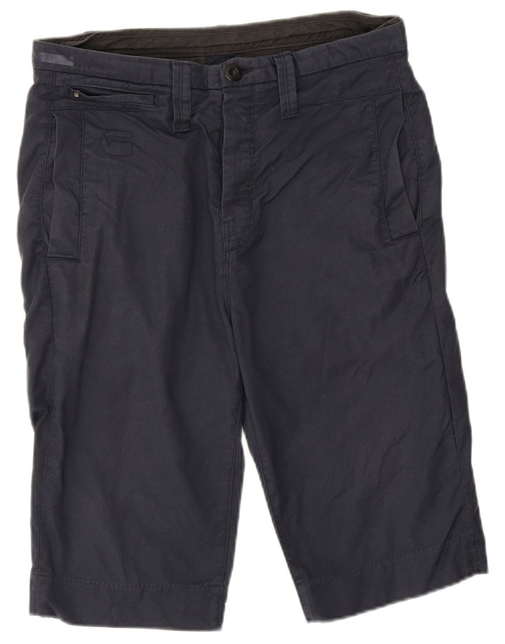 Pantaloni scurti cargo pentru bărbați G-Star W31, bumbac, albastru bleumarin mediu