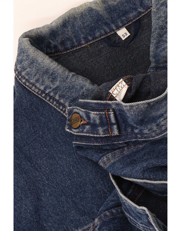 Jachetă de blugi vintage pentru bărbați IT 52 XL, bumbac albastru