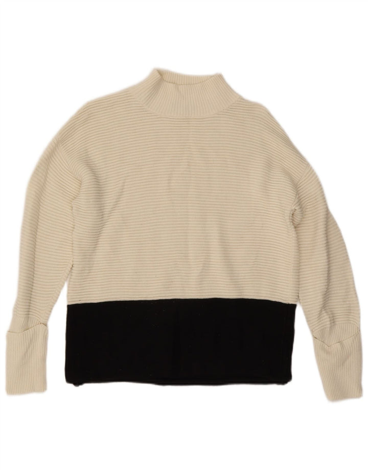 Pulover cu gât țestoasă pentru femei Marks & Spencer UK 12 Medium Off White