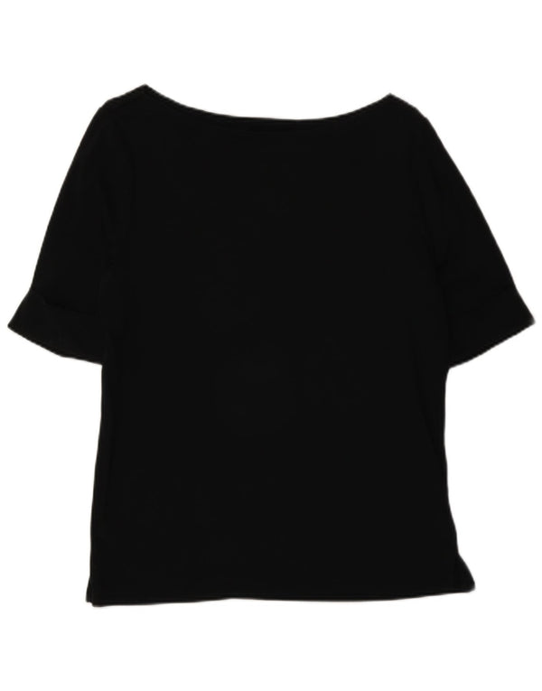 Bluză pentru femei Ralph Lauren UK 16 mare bumbac negru