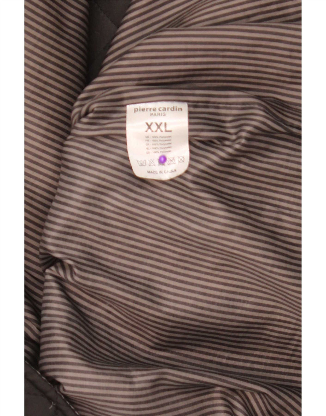Jachetă matlasată pentru bărbați Pierre Cardin UK 44 2XL Maro Poliester