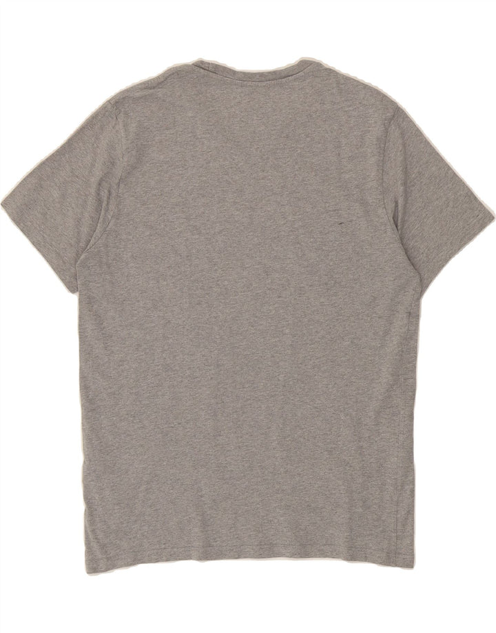 LEVI'S Mens Standard Fit Graphic T-Shirt Top Medium Grey Cotton Vintage Levi's and Second-Hand Levi's from Messina Hembry 
