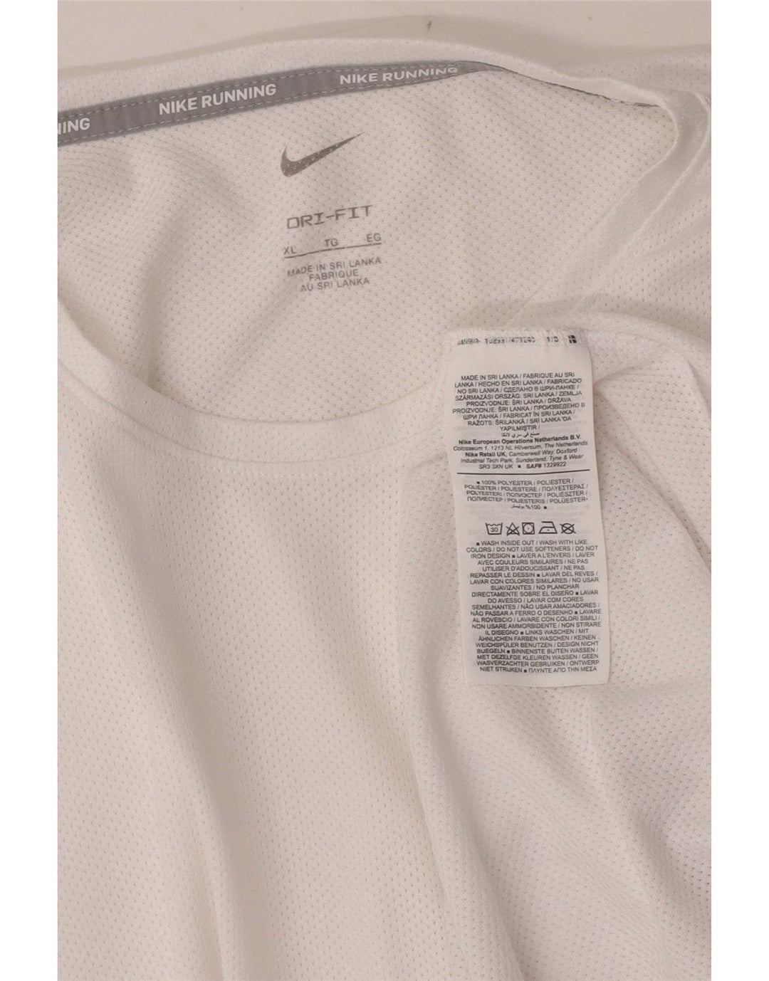 Tricou Nike Dri Fit pentru bărbați Top XL Poliester alb