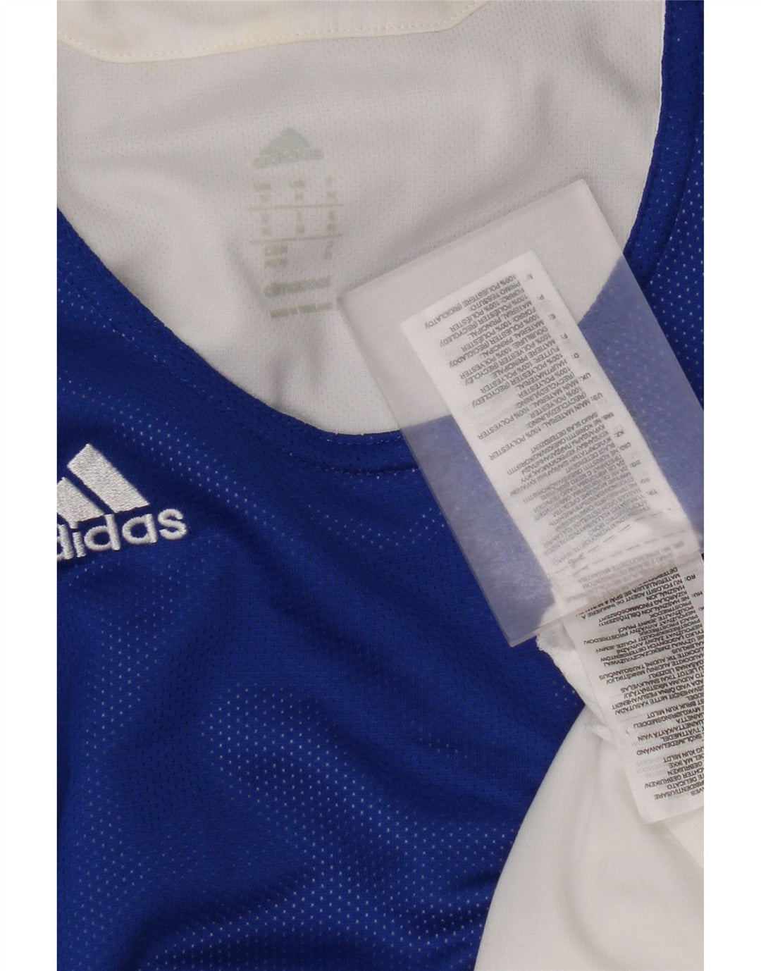 Vest Top Climacool pentru bărbați Adidas, poliester albastru mediu