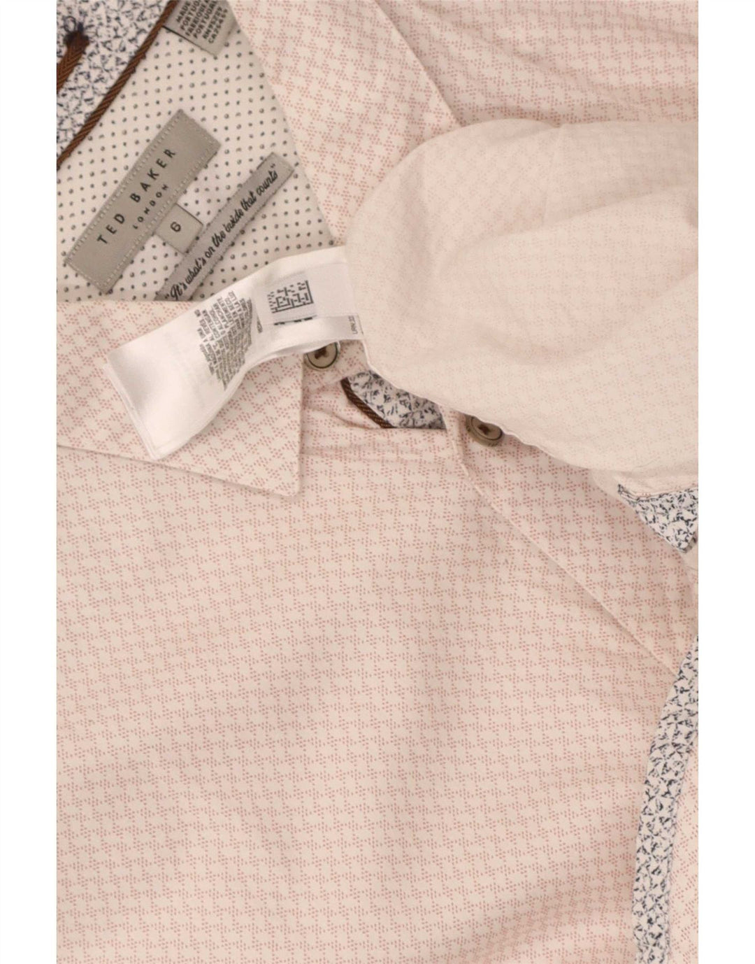 Cămașă pentru bărbați Ted Baker Mărimea 6 2XL Bumbac geometric roz