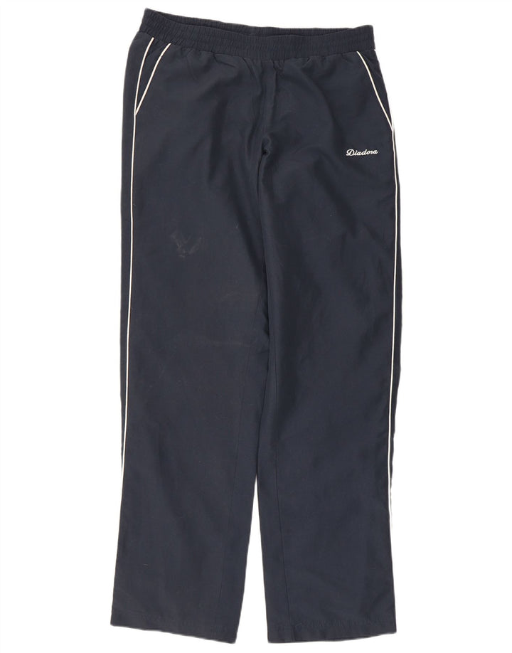 Pantaloni de trening Diadora pentru bărbați, poliester, albastru mic