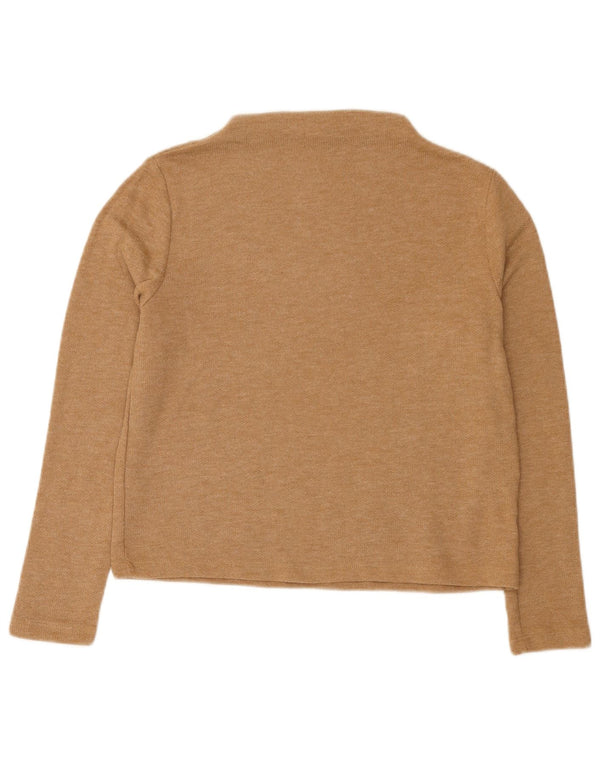 Marks & Spencer Top pentru femei cu mânecă lungă UK 12 Medium Bej Poliester