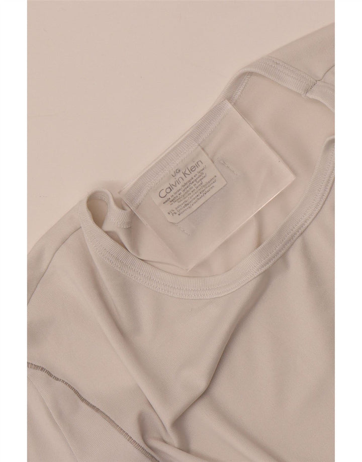 Tricou Calvin Klein pentru bărbați Top mare din poliester alb