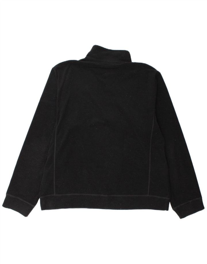 Pulover pentru bărbați Sergio Tacchini, cu fermoar și gât, XL, poliester negru