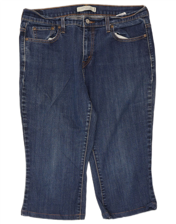 Pantaloni scurți din denim LEVI'S 515 pentru femei US 12 Large W34 Blue Bumbac