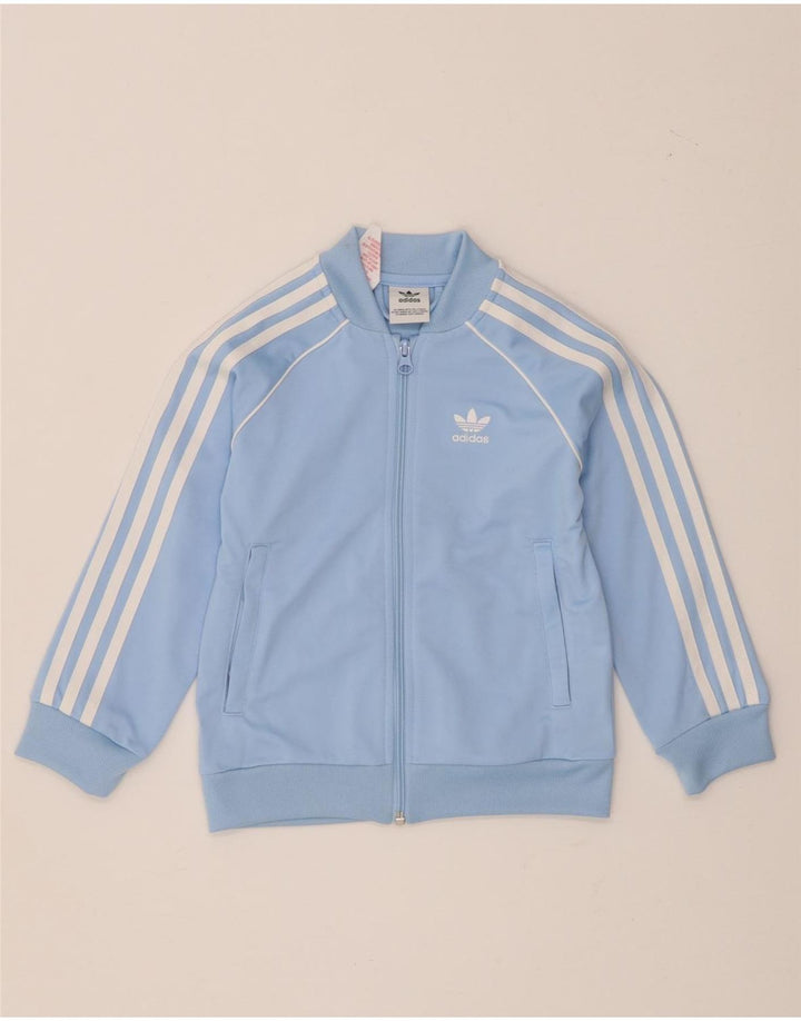 Jachetă de trening pentru băieți Adidas 5-6 ani poliester albastru