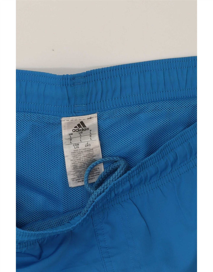 Pantaloni scurți de înot Adidas pentru bărbați, mari, albastru, poliester