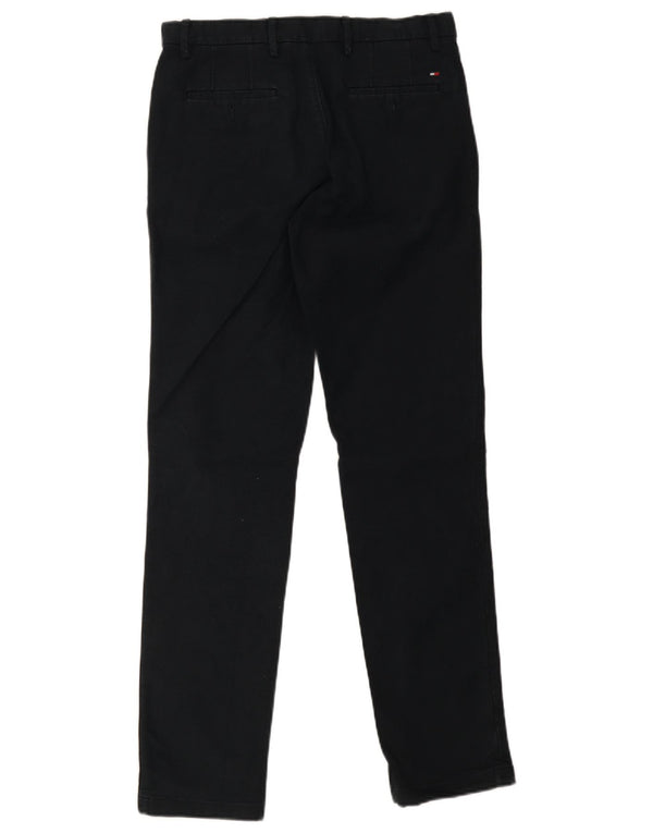Pantaloni chino drepți pentru bărbați Tommy Hilfiger L30 L32 Bumbac bleumarin