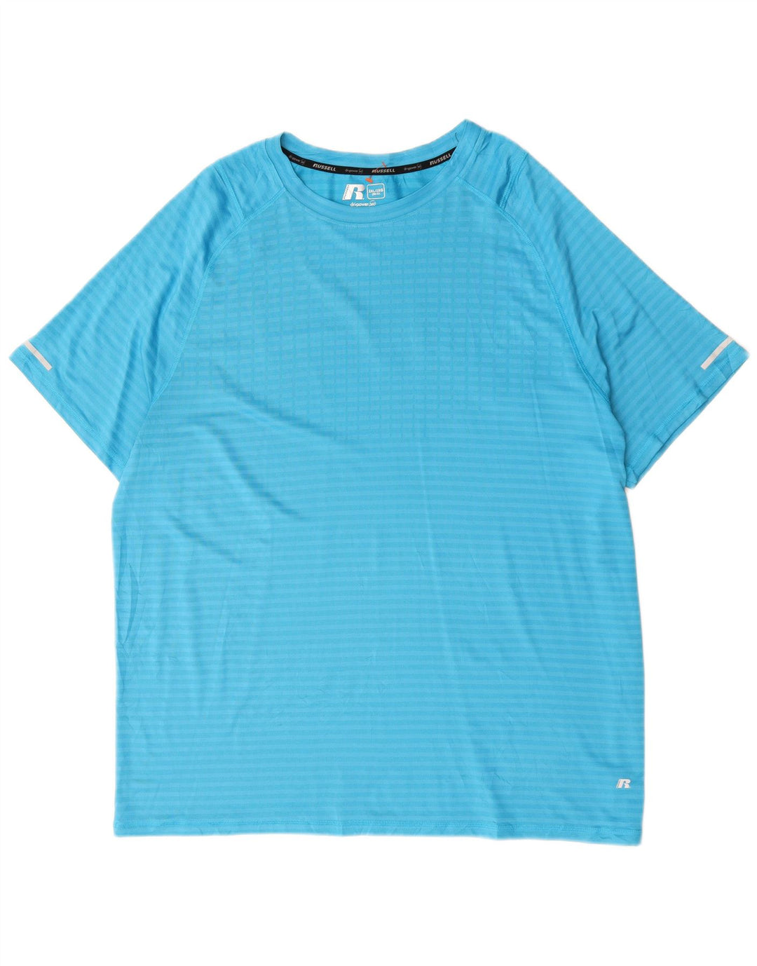 RUSSELL ATHLETIC Tricou pentru bărbați Top 2XL poliester cu dungi albastre