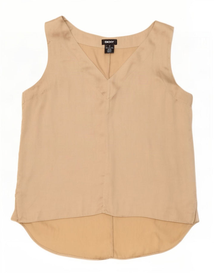 Bluză fără mâneci pentru femei Dkny UK 18 XL poliester bej