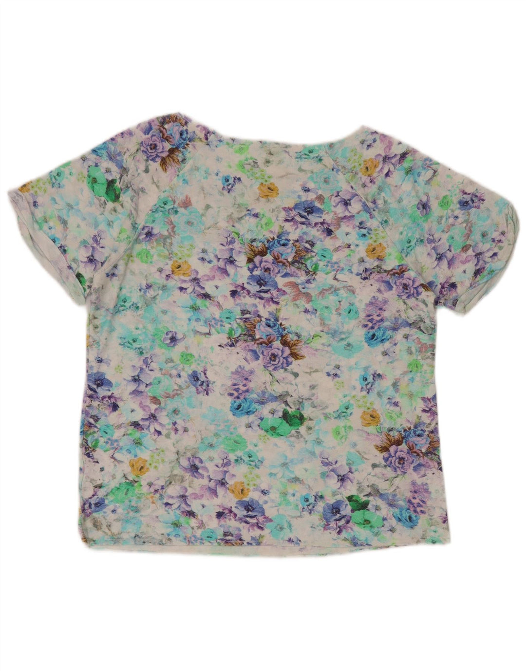 BENETTON Tricou pentru femei Top UK 14 Large Multicolor Floral