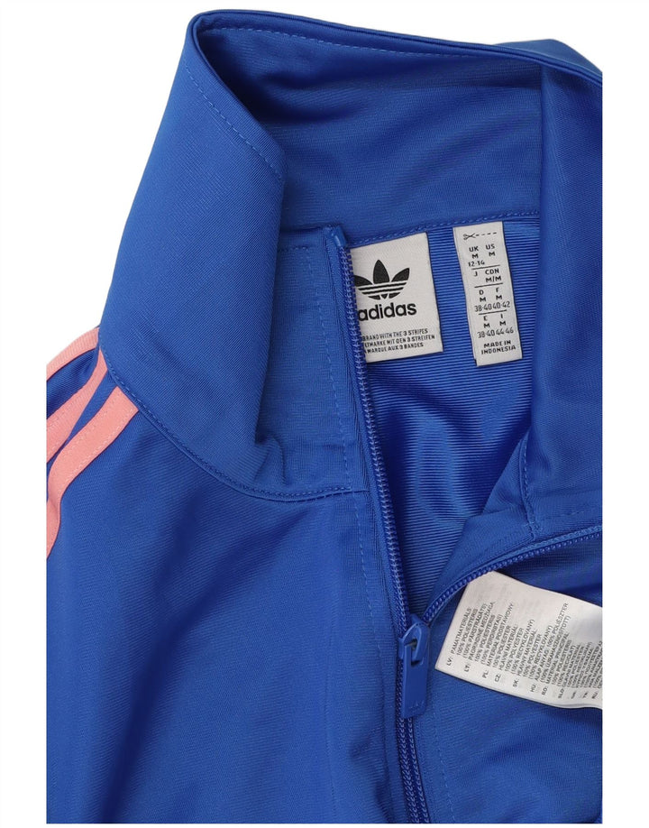 Jachetă de trening Adidas pentru femei UK 12/14 Poliester albastru mediu