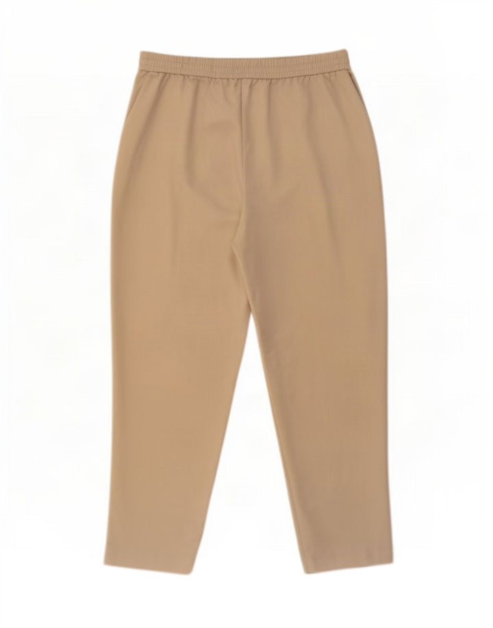 Pantaloni tăiați pentru femei Zara XL W34 L26 Bej Poliester