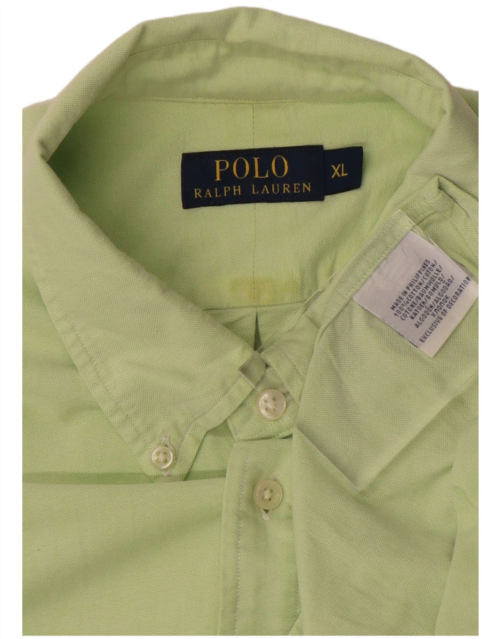 Cămașă pentru bărbați POLO RALPH LAUREN XL bumbac verde