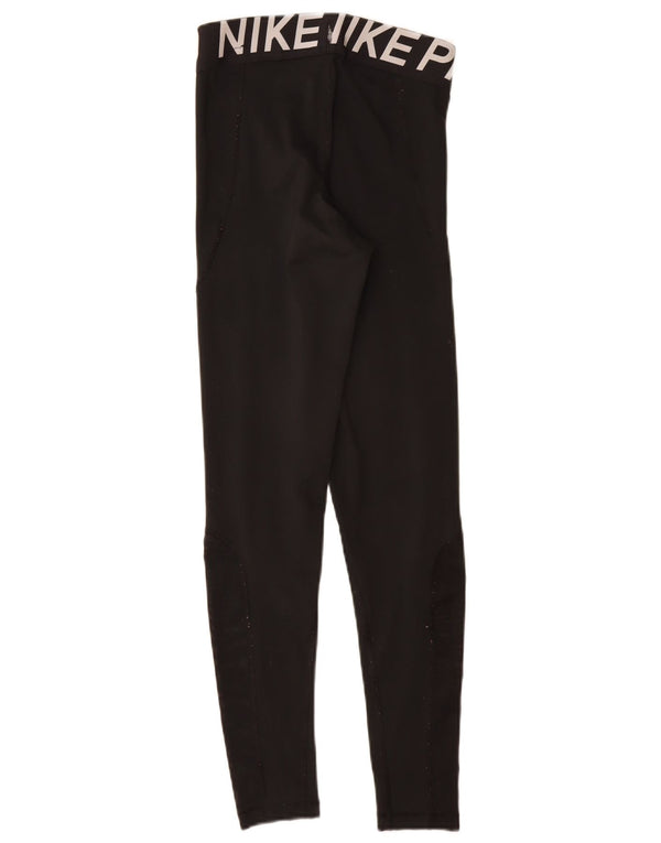 Leggings grafic Nike pentru femei UK 10 Poliester negru mic